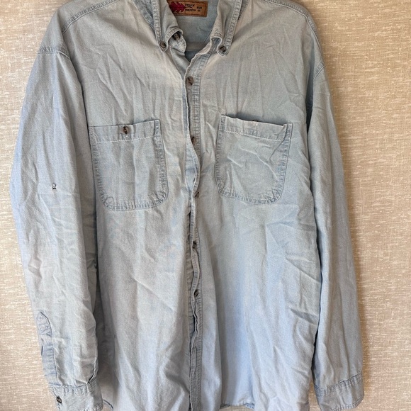 Light Blue Button-Up Shirt Field N’ Forest Size 2XL - Picture 6 of 7